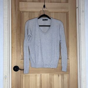 Grey Prana Cotton Sweater